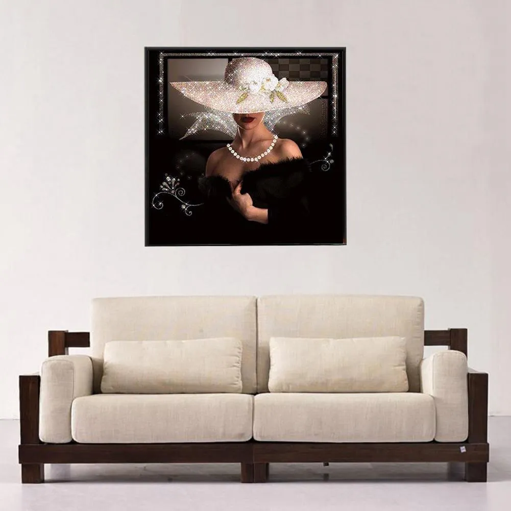 Diamond Painting - Partial Round Drill - Elegant Lady(30*30cm)