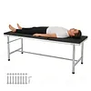 [US Local Warehouse] Medical Exam Table Adjustable Backrest Massage Table with Paper Roll Dispenser Hospital Bed for Home Use Clinic Hospital Tattoo Spa