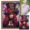 Punk Girl-11CT Stamped Cross Stitch 40*60cm