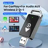 BT5.4 2-in-1 Wireless CarPlay Android Auto Adapter for iPhone iOS 10+/Android11+