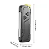 RGB LED Flashlight Rechargeable Flashlight 680 Lumens Work Light with Side Light