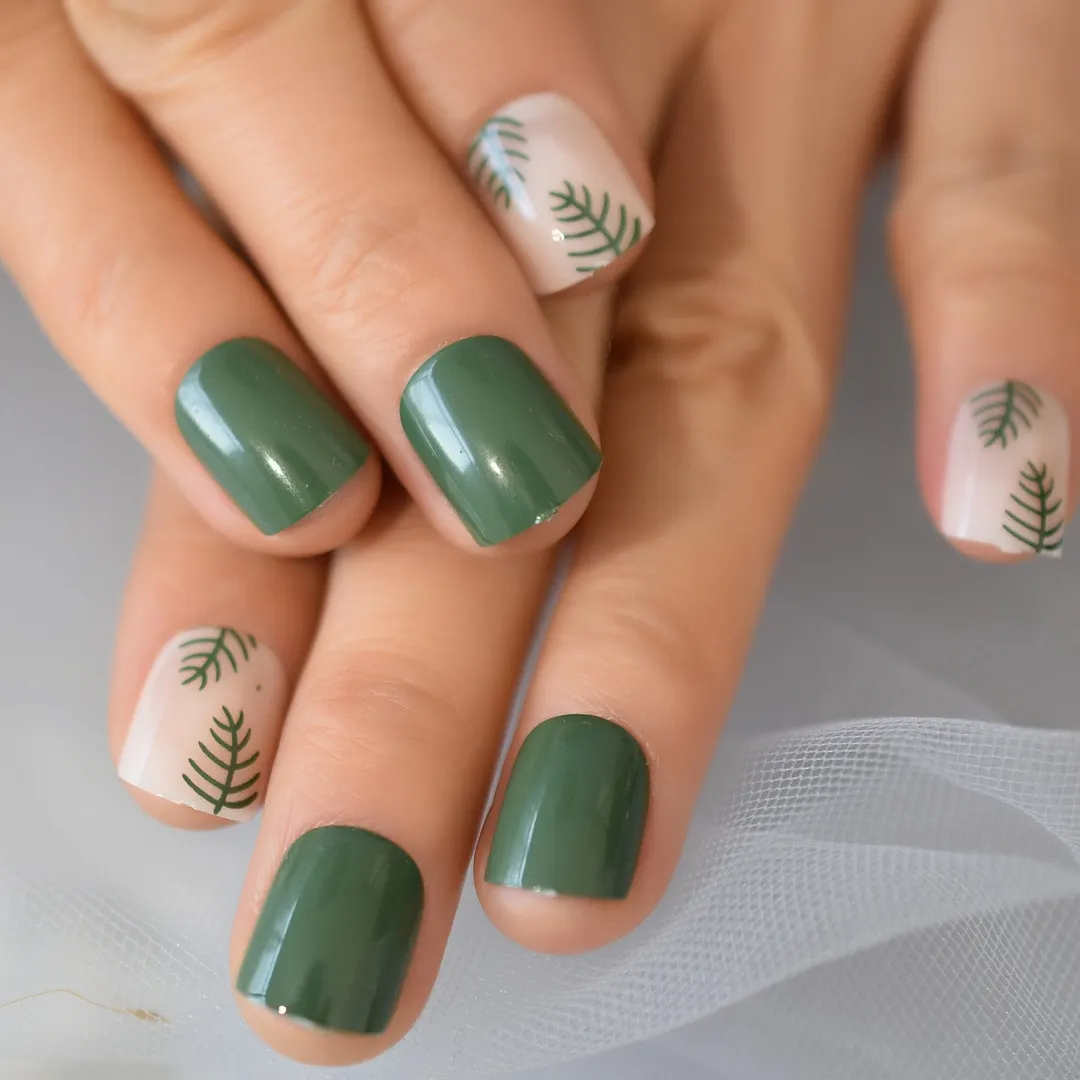 Glitter Nails Tips With Design Charms Leopard Wild Supplies For Professionals Press On Nails Coffin Extra Long EchiQ Nails Set-Nail Inspo