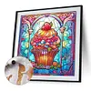 Colorful Desserts Glass Painting-Paint by Numbers Acrylic Painting 40*40CM
