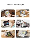 360 Degree Rotating iPad Pro 12.9 inch 6th 5 4 3rd Generation Keyboard Case Transparent, Clear with 7 Color Backlit Touchpad, Foldable, Multi-Angle, Multi-functional, Integrated Keyboard Cover
