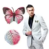 DIY Embroidery Sewing Craft Brooch Clothes Decoration Embroidery Butterfly Lapel Pin for Backpack Pants T-Shirt Jacket Bags Dress Jeans