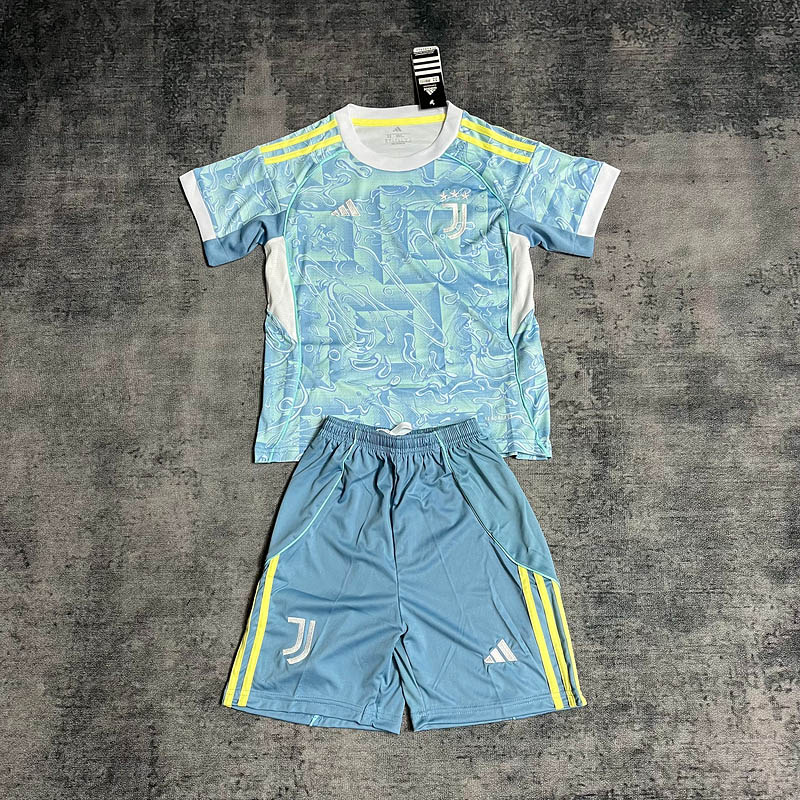 2025-2026 KIDS Juventus FC Away Football Shirt 1:1 Thai Quality Maxi Kit