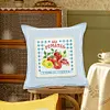 Tomato-14CT Stamped Cross Stitch Throw Pillowcase Egyptian Cotton 33*33cm