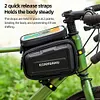 3L Bicycle Front Frame Bag Support Touch Screen Bike Top Tube Bag for 7in Phones