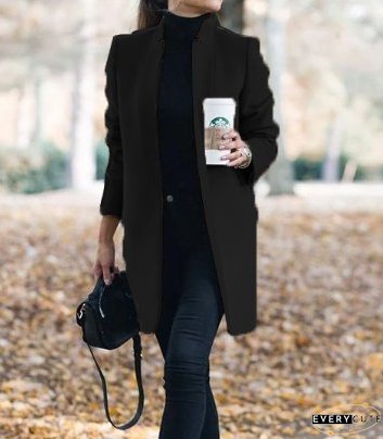 Long Wool Coat for Women, Plus Size, Winter Warm