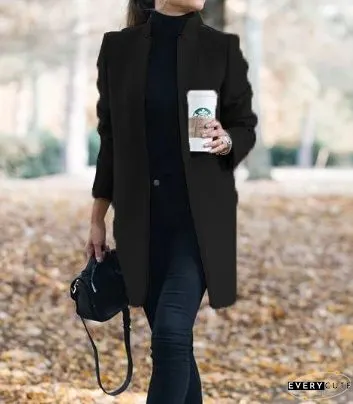Long Wool Coat for Women, Plus Size, Winter Warm