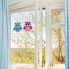 2pcs Crystal Light Catcher Diamond Painting Owl Suncatcher Hanging Kits