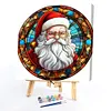 【Limited Stock Sale】Santa Claus Glass Painting-Paint by Numbers Acrylic Painting 40*40CM