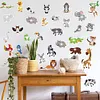 35 PCS DIY Diamond Painting Sticker Gem Sticker Crafts Kits (Milk Cow Tiger Rabbit)
