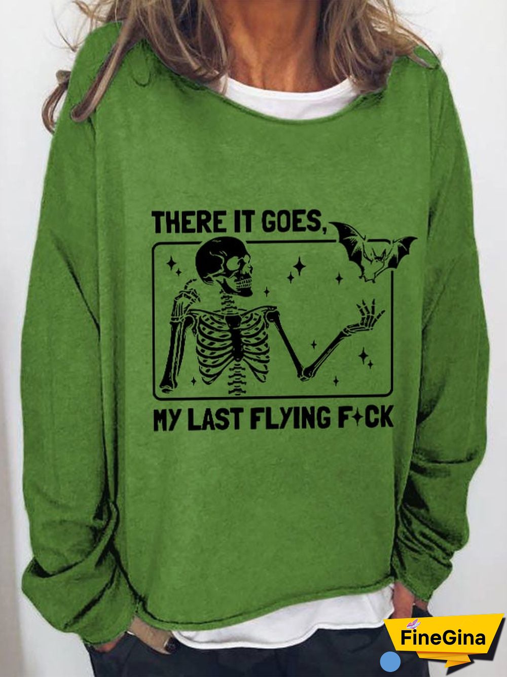 Women's Halloween There It Goes My Last Flying F*ck Casual Sweatshirt