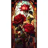 Window Flower Style-Full Embroidery 3 Strands 11CT Stamped Cross Stitch-40*70CM-Large Size