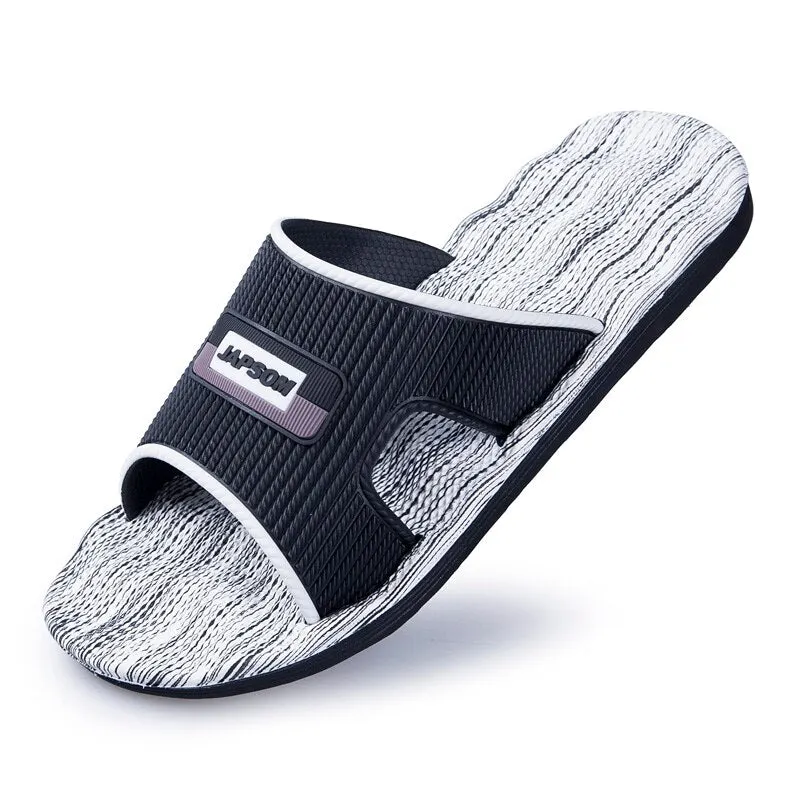 New Mens Slippers Indoor Nice Non-Slip Home Bathroom Slippers For Man Woman Unisex Massage Badslippers Summer Beach Slides Men