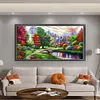 (Big Size)[Brand]Landscape - 14CT Stamped Cross Stitch - 103*52cm - Natural