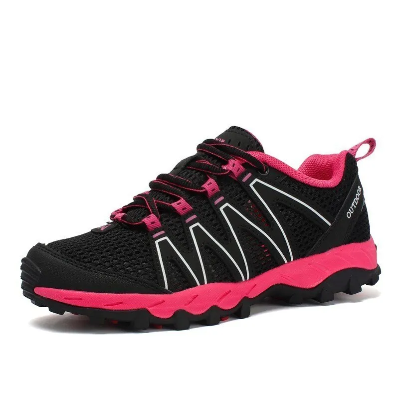 Outdoor Sneakers For Men Women Breathable Hiking Shoes Non Slip Trekking Climbing Sport Shoes Quick Dry Upstream Water Shoes