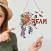 >SALE<Dreamcatcher 2D Flat DIY Diamond Art Pendant Single-Sided Drill Wall Door Decor