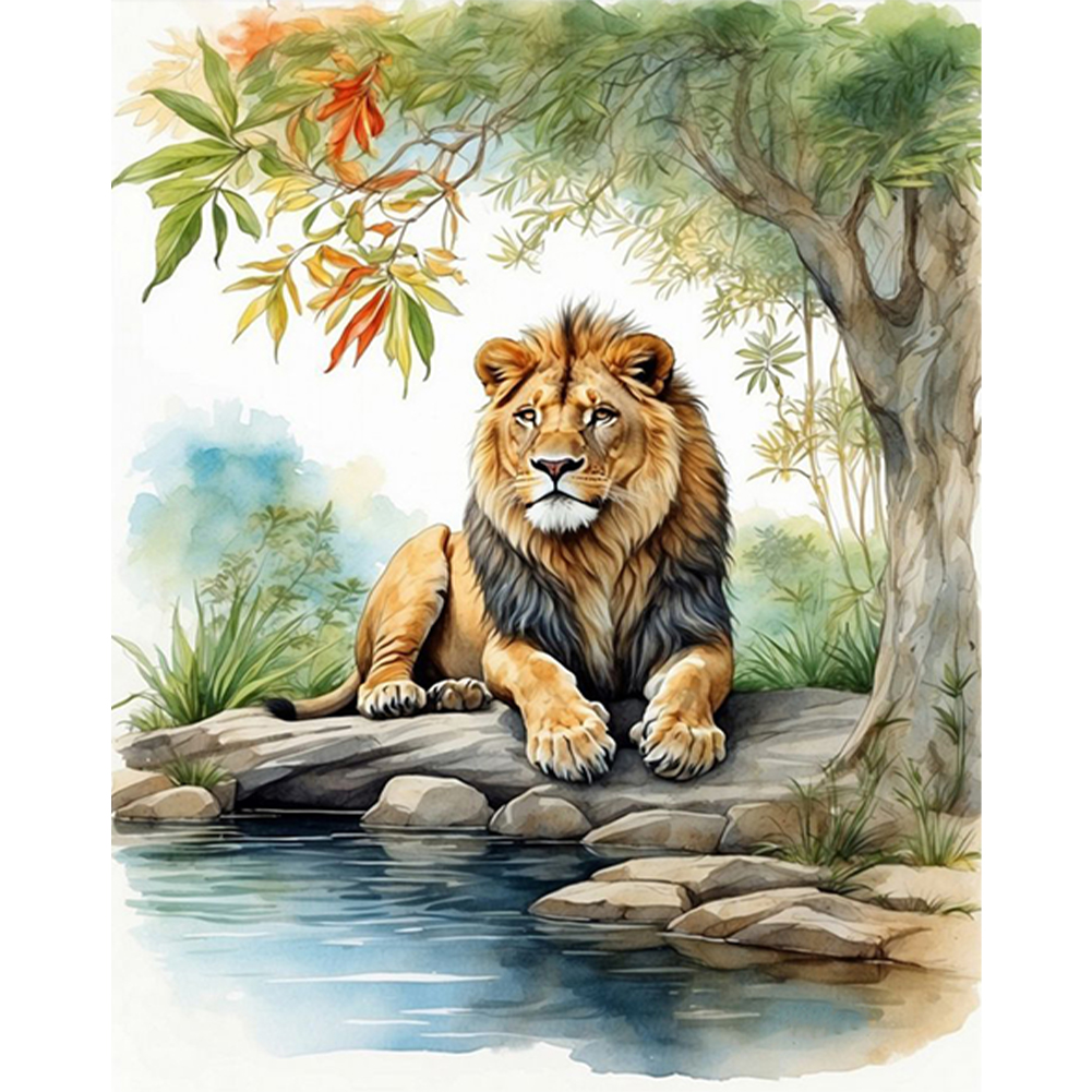 Tiger-Paint by Numbers-16"x20"/40x50cm