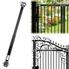 [US Local Warehouse] 6Pcs TB200B Hydraulic Gate Closer 60 to 140 Pounds in Weight Closing Automatic Door Closers 40 to 64 Inches in Width Gate Limit Hydraulic Buffer for Home Yard/Fences/Gardens