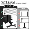 [US Local Warehouse] Retractable Outdoor Fence Expandable Barricade with Casters Free Standing Safety Barrier 0-180 Degree Rotating Folding Safety Gate Railing for Garage Home  (Dark Brown 61 in-11 Feet H-L)