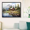 Wooded Lake-Full Square Diamond Painting(50x40cm)