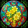 【Limited Stock Sale】Narcissus Window Glass Painting-Paint by Numbers Acrylic Painting 50*50CM