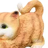 [US Local Warehouse] Cat Solar Garden Statue Solar Garden Statue Cat for Mom Grandma (Yellow)