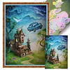 (Big Size)Fairy House - 11CT Stamped Cross Stitch - 50*70cm