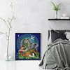 >SALE<Full Embroidery Eco-cotton Thread 14CT Printed Animal World Cross Stitch 34x39cm