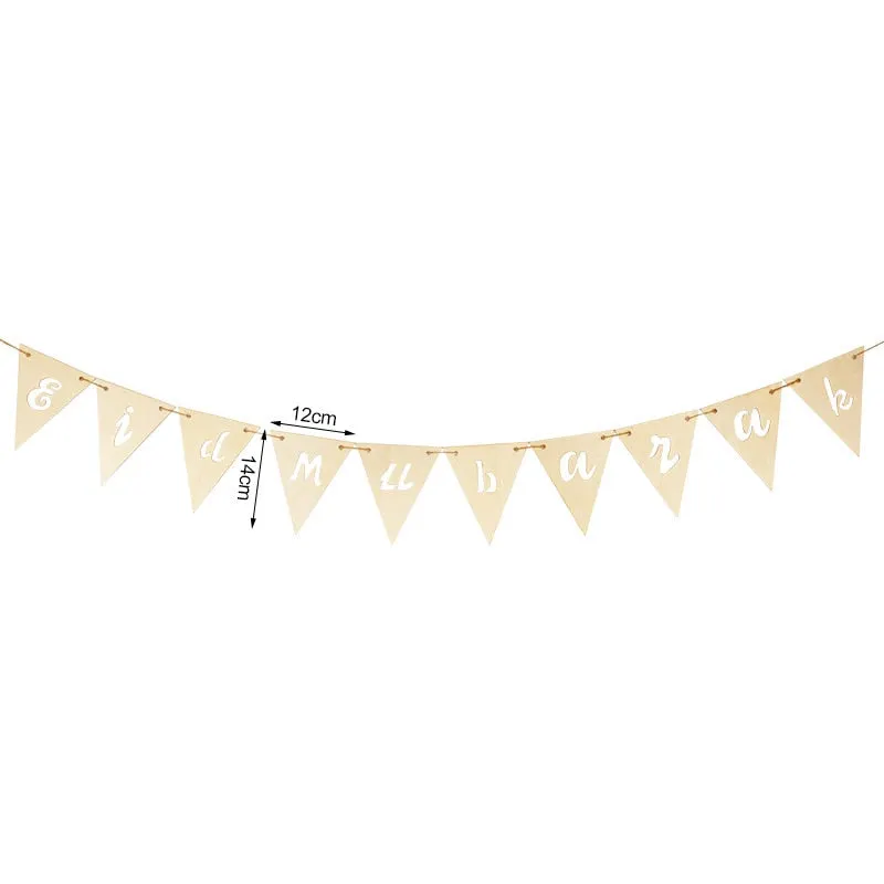 Wooden EID Mubarak Decoration Ramadan Mubarak Ornaments Islamic Muslim Pendant Eid Al Adha Party Supplies Ramadan Kareem Gifts