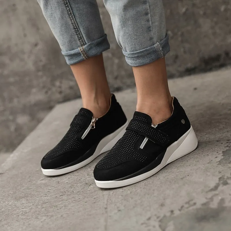 school supplies  Sneakers Women Comfortable Shoes Sport Sneakers Lightweight Platform Increased Rhinestone Shoes Walking Shoes For Women Shoes
