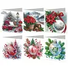 6PCS Christmas DIY Diamond Art Greeting Cards Congratulations Cards & Gifts