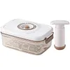 [US Local Warehouse] Vacuum Food Storage Box Large Capacity for Fruits Vegetables (2.1 Manual Pump)