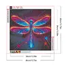 Diamond Painting -DIY Round Drill Colorful Dragonfly(40*40CM)