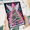 (US Local)50-Page A5 Christmas Tree Diamond Painting Notebook for Adult Holiday Gift