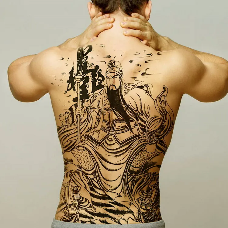temporary men tattoos water transfer tattoo full back large tatoo fake dragon wings tattoo and body art sticker sexy decals big