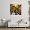 (US Local)Houses-14CT Counted Cross Stitch Kit(40x40cm)