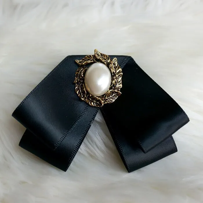Hand-made Bow Tie Ladies Unisex Banking Stewardess Student Performs Career Korean White Shirt Black Bowtie Classic Trendy Gifts