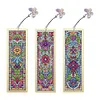 DIY 3Pcs Flowers-Diamond Painting Bookmark