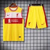 2024/2025 Liverpool Pre-match Training Yellow-Red Jersey+Shorts  1:1 Thai Quality