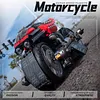 Technology machinery group moc adult assembly electric flying motorcycle electric building blocks model toy