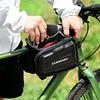 3L Bicycle Front Frame Bag Support Touch Screen Bike Top Tube Bag for 7in Phones