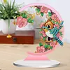 5D DIY Diamond Painting Special Shape Desk Ornament Flower Bird Decor Kit