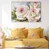 White Rose - 11CT Stamped Cross Stitch - 45*30cm - Flower