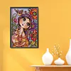 [Brand]Big Eyes Doll - 14CT Stamped Cross Stitch - 29*40cm
