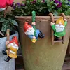 3 Pcs Climbing Funny Gnome Garden Statue Art Resin Dwarf Sculpture Home Decor