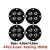 4Pcs Universal Wheel Mini Swivel Wheels Self Adhesive Caster Stainless Steel for Desk Chair Casters 360&deg; Rotation Pulley