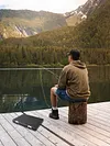 Double Sided Fishing Tackle Box Fishing Storage Case Portable for Fishing Lovers